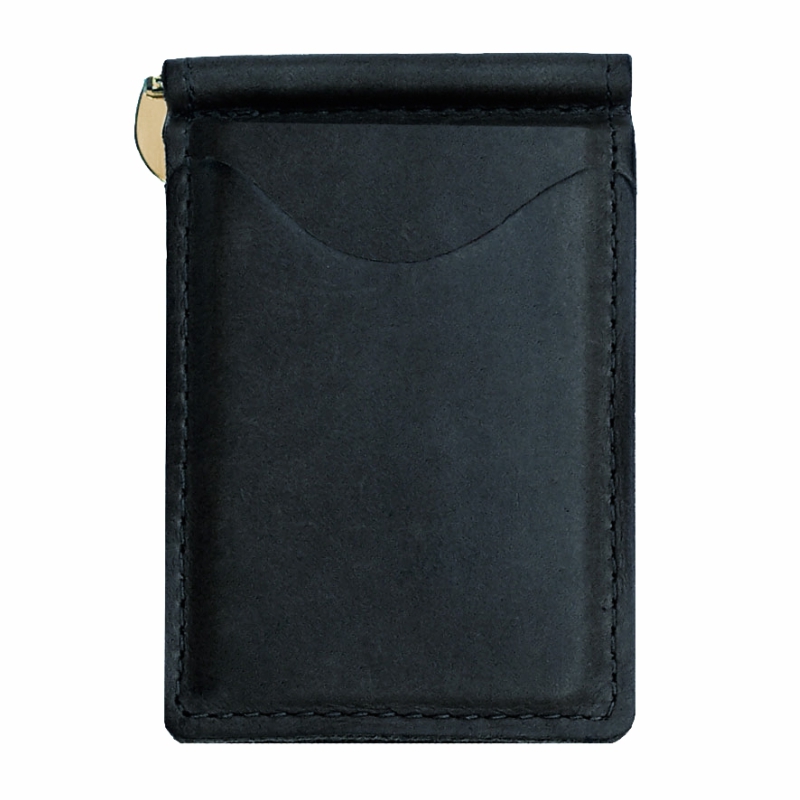 Black Back Saver Leather Wallet