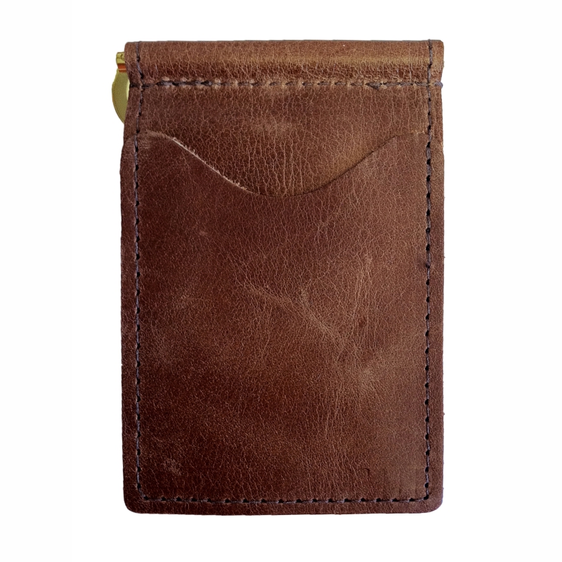 Chesnut Brown Back Saver Leather Wallet