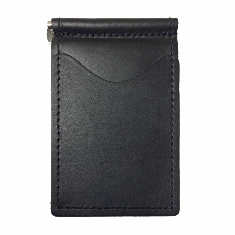 Ebony Black Back Saver Leather Wallet